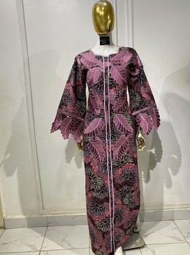 African Embroidered Kaftan/ Vlisco Super wax/ African Boubou/ Ankara Bubu Kaftan