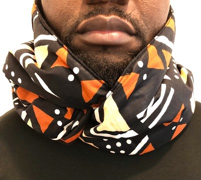 Snood echarpes mixte « Bogolan »