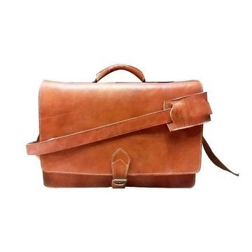 Grande Vente! Sac à main cartable cuir véritable fait main par des artisans du cuir au Maroc