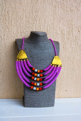 Collier de perles africaines, collier en couches, bijoux femmes africaines, collier Tribal, cadeau pour elle