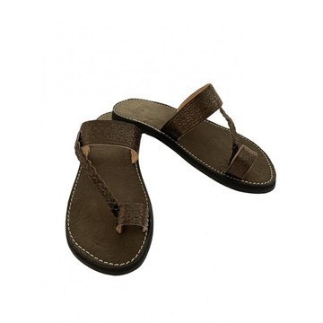 Real leather beach sandal