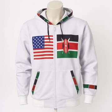 Wholesale African Flag Hoodie – USA &amp; Kenya Design