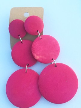 Boucles d’oreilles en bois original