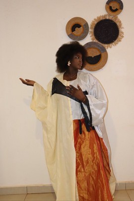 Boubou anniya orange
