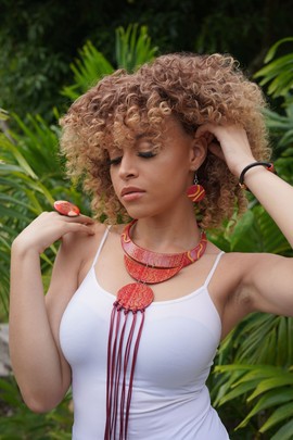 LIMITLESS19-02: NECKLACE + BO (RING &amp; BRACELET NOT INCLUDED!) / ETHNIC ARTWORK