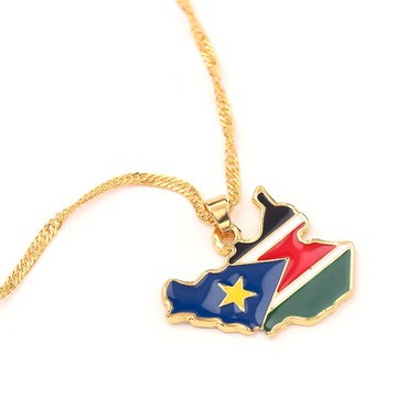 Collier carte Afrique du Sud