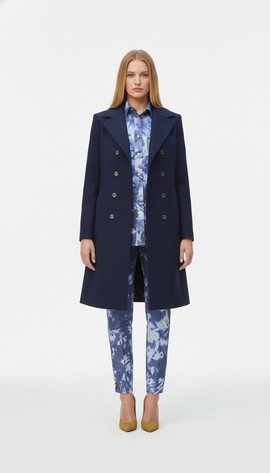 Ensemble transformable tie-dye et manteau long en velours Barrelman