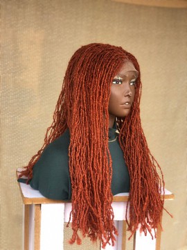 Ginger Synthetic Sisterlocs,  Instant Skinny Locs, Protective Instant Locs Wig