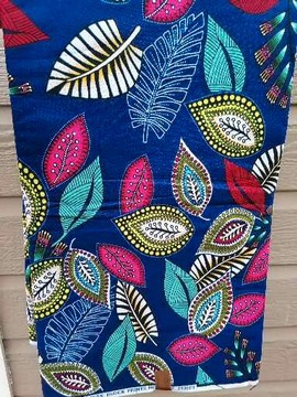 Tissus  African Wax 100 % coton 2 yards " djumia "