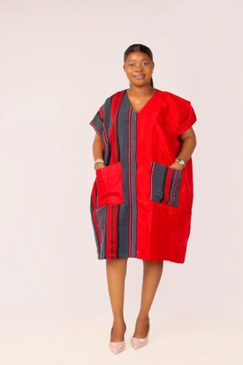Handwoven Aso Oke Dress| African Kaftan/ Festival Wear| Plus Size Dashiki| Gifts For Her