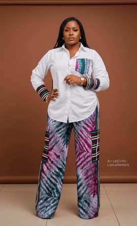 Two pieces women set African woman wear