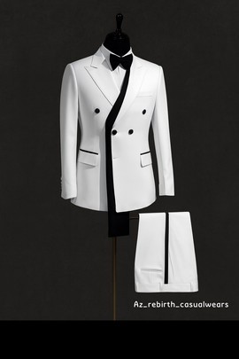 Costume croisé à double boutonnage