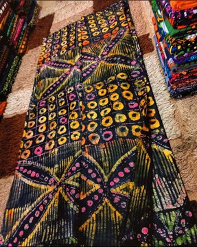 Handmade Batik, Adire 5 yards, African Cotton Batik, Nigerian Tie Dye, Mali Kampala