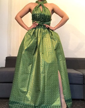 Robe wax vert convertible