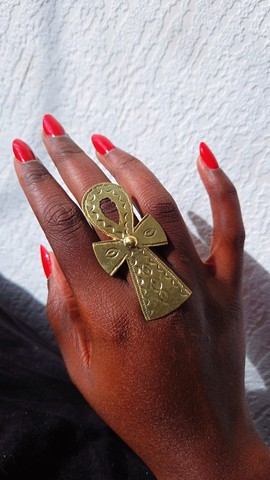 Bague en Bronze "Ankh"