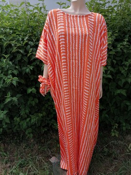 Boubou / Makeba in "Myriam" printed silk