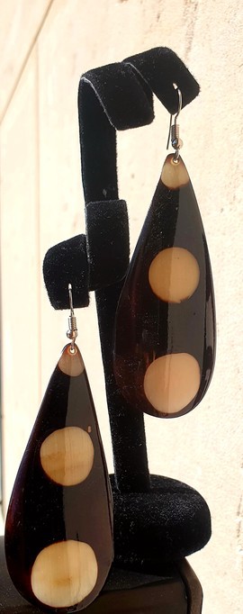 Ox horn earrings