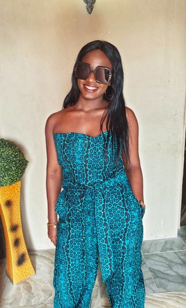Élégante femme africaine Ankara Jumpsuit/Plus Size/Mariages/Occasions spéciales/Vêtements pour femmes