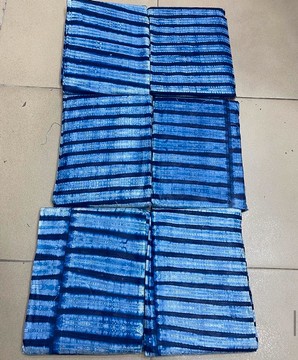 African Adire Eleko/ Indigo/ Adire Alarodudu Fabric