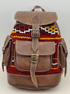 Very good quality handmade original real leather backpack
