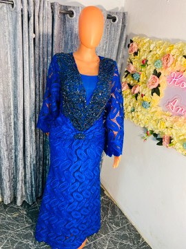 Robe sirène en dentelle, robe de mariée africaine, robe traditionnelle, robe de mariée élégante, robe de soirée