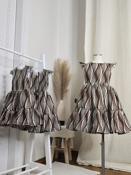Amani dress in African wax fabric | Dress for weddings, birthdays