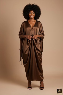 Satin Kaftan dress