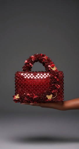 Sac en perles fait main africain Ajoke