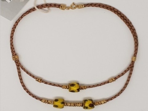 Venetian beads necklace | Sterling silver 925