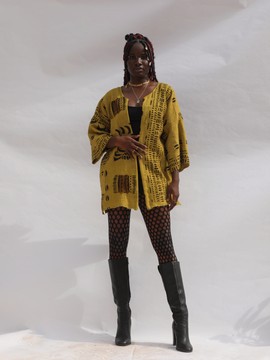 Palm Trees Bogolan Cloak (Pre-Order)