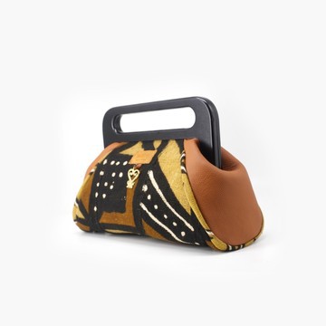 Dede (Brown) Mudcloth Purse