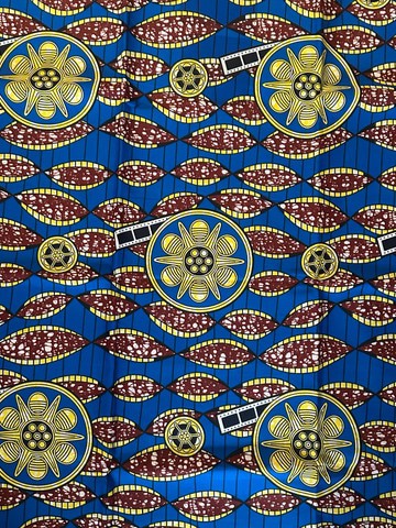 Smooth African cotton wax fabric