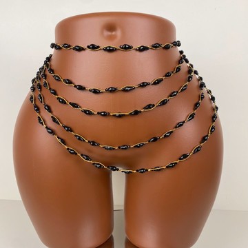 Bayas , perle de taille, bine bine , binbin , bijoux de ventre , perle de hanches, bijoux fait main