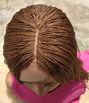Braids wig,micro braids , single part lace closure wig