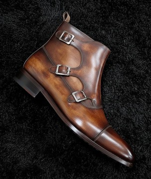 Handmade Dark Brown Leather Jodhpur Boots