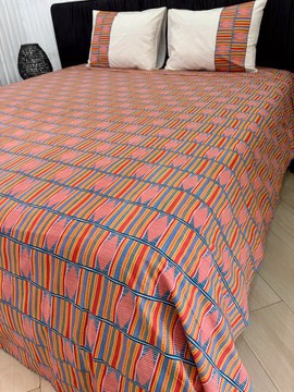 Parure Drap Adjowa Azur 100% Coton 60 fils/m2, 240x300cm