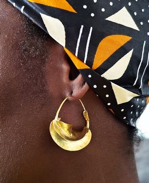 Small bronze earrings