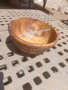 Wooden Dough Bowl, Olive Wood Bowl, Wooden Salad Bowl