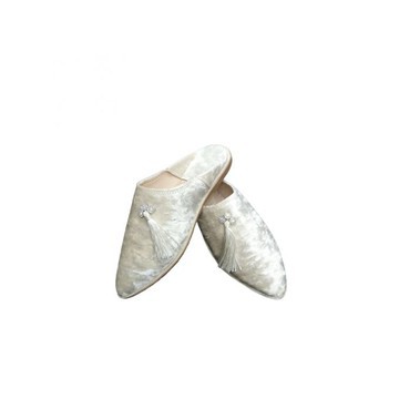 Babouche femme blanche