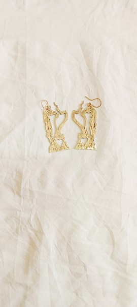 Brass earrings, African earrings, African jewelry, mask earrings, love earrings, handmade earrings.