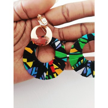 "Daloa" hoops / African gold earing / non-pierced ears / ear clips