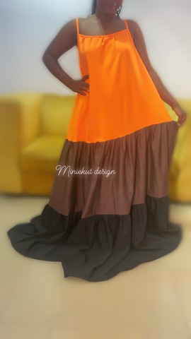 Maxi Caribbean dress,maxi dress, maxi color mix dress,flared dress