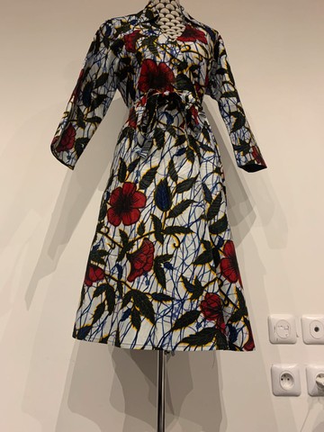 Hubiscus wrap dress