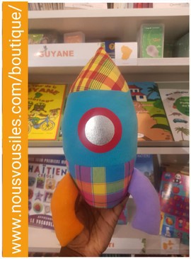 PLUSH NOUNS MADRAS RED AND YELLOW