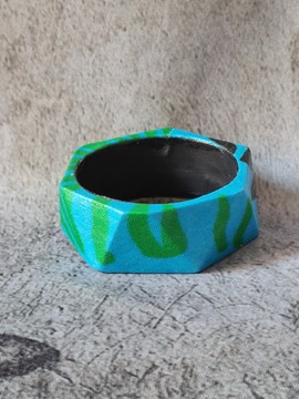 OSHUN "M" LOG MPOO bracelet in WAX fabric-loincloths