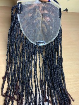 6x6 sythentic traditional locs topper