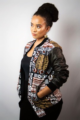 Unisex wax bomber jacket “New Generation”