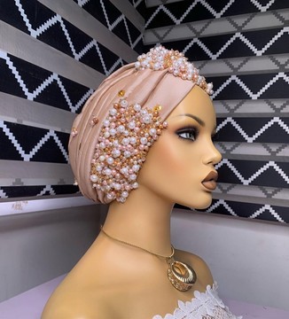 Turban perlé pour les fêtes