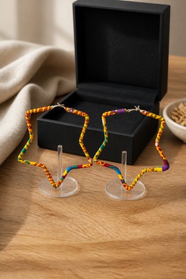 boucle d'oreille Sous forme d'etoile