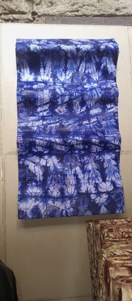 Tissu africain Adire 100% coton 5 mètres